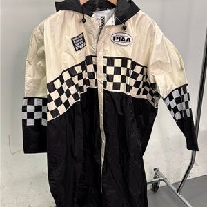 PIAA Black and White Checkered Rain Jacket
